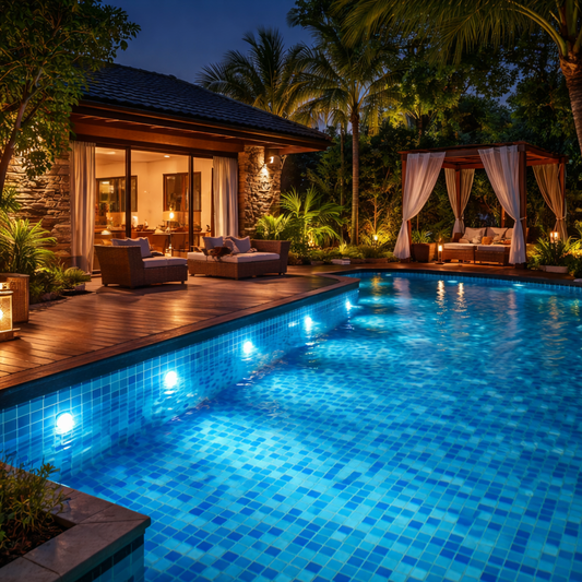 Luz LED Sumergible RGB para Alberca y Exteriores