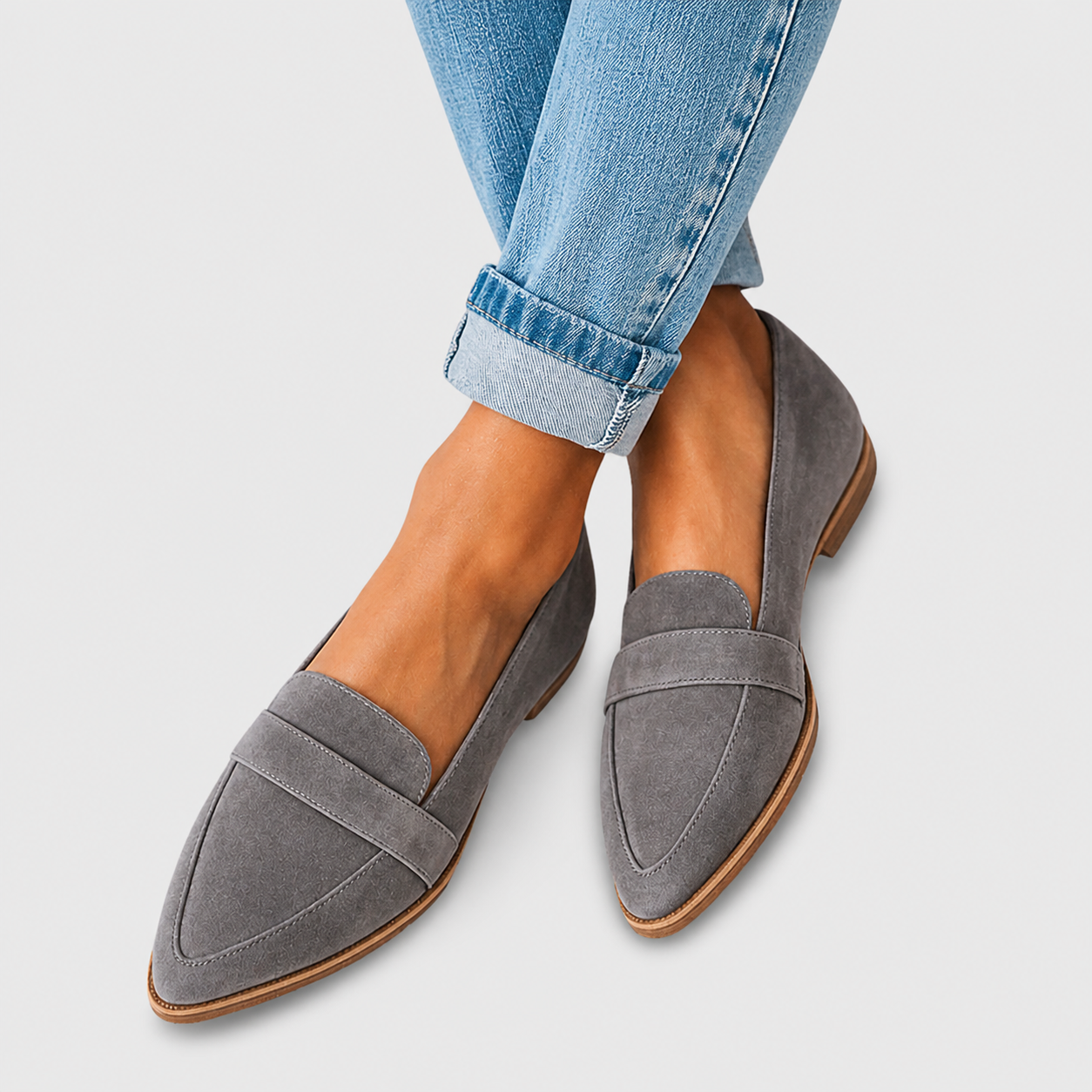 Balbina™ | Mocasín Ortopédico de Ante Suave