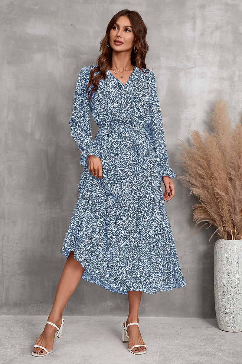 Vestido midi envolvente Bloom