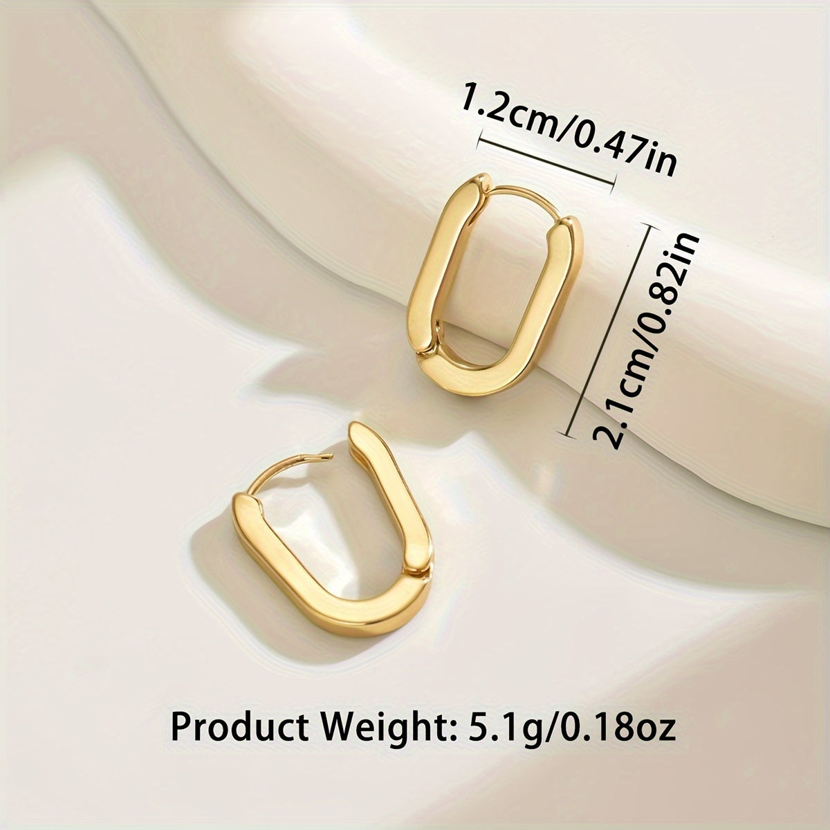 Elegantes aros geométricos