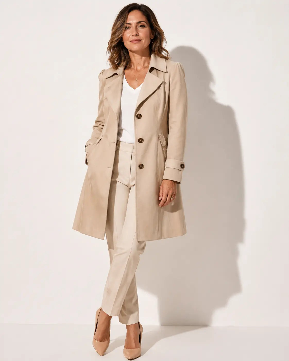Inés™ | Abrigo Elegante de Estilo Vintage con Botones