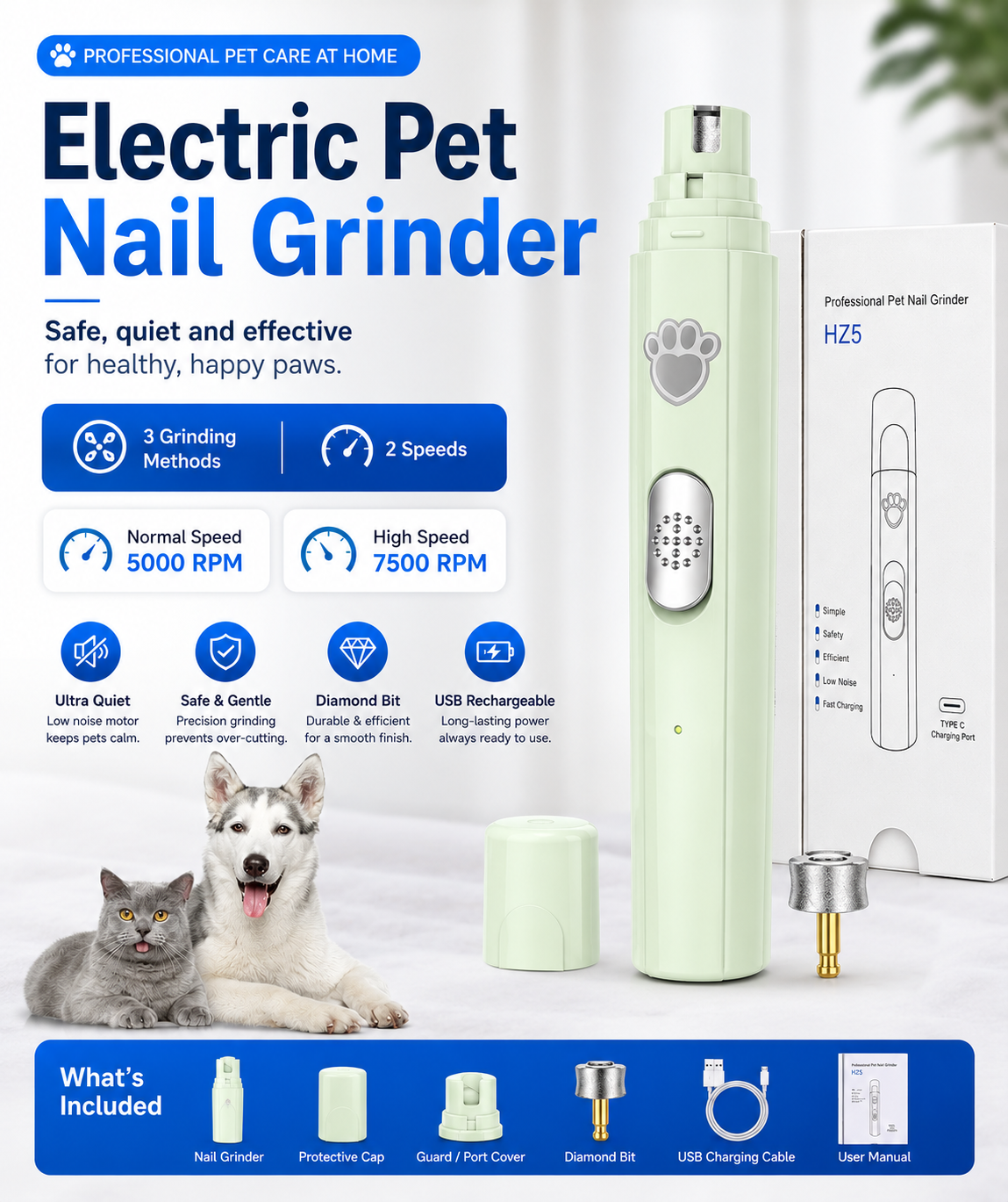 Electric Dog Nail Grinder