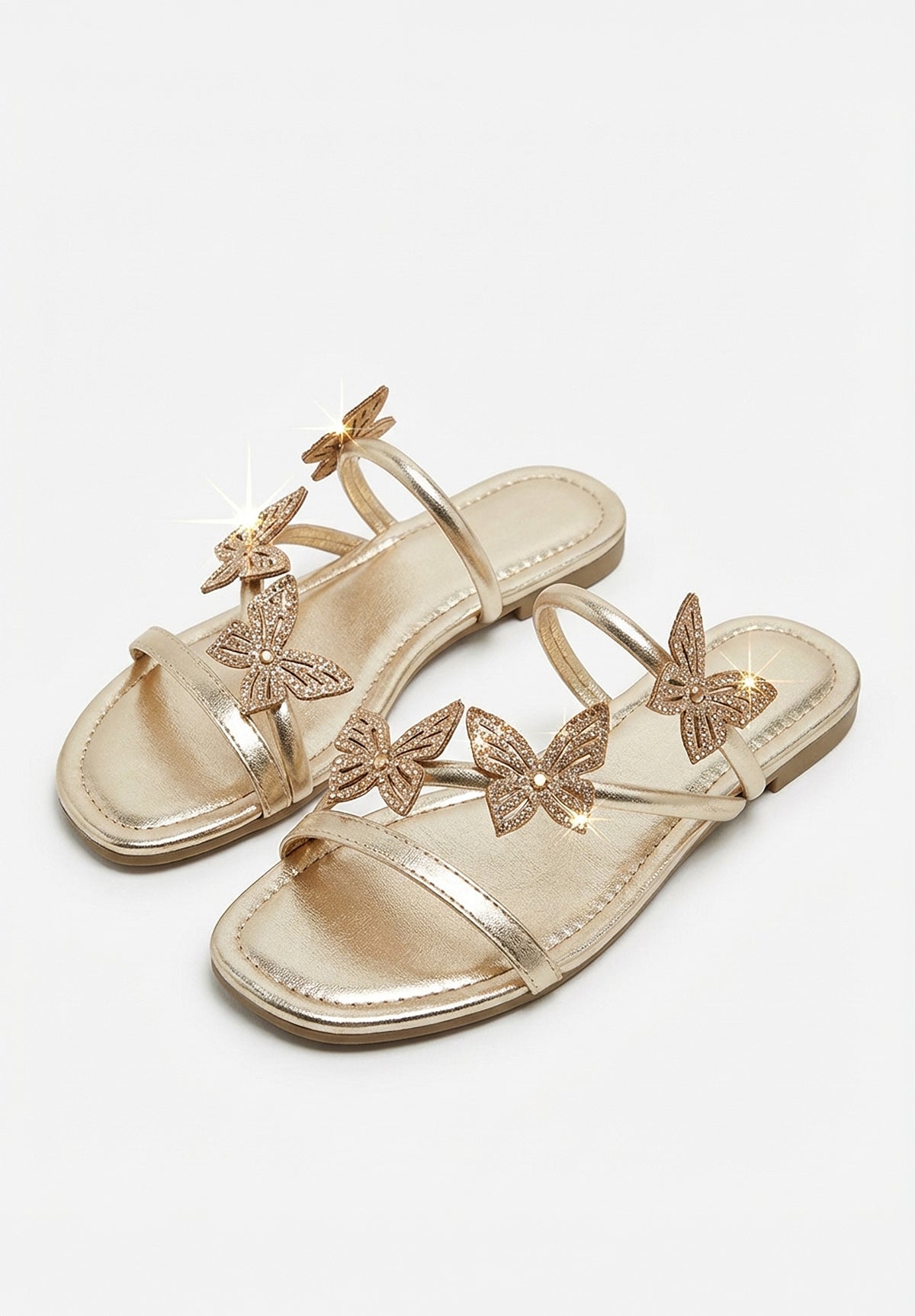Sandalias Butterfly Dreaming Doradas de Tiras