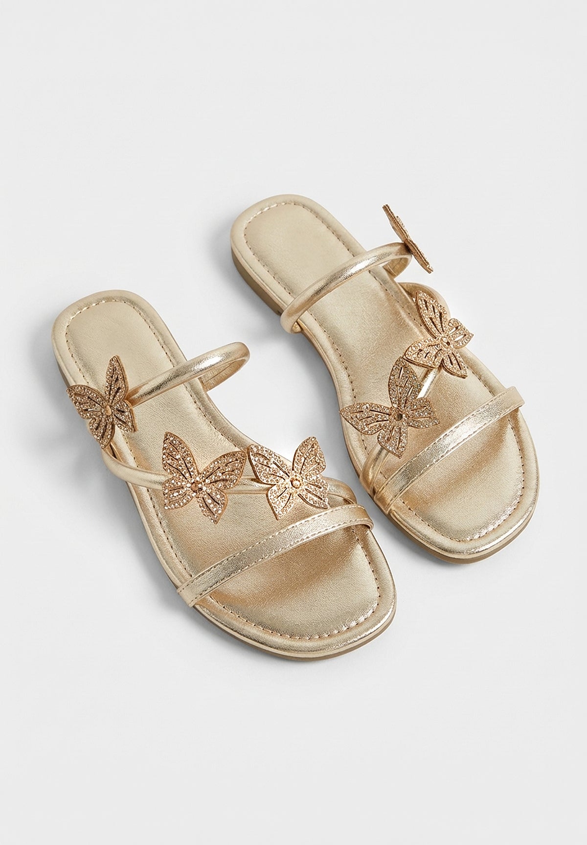 Sandalias Butterfly Dreaming Doradas de Tiras