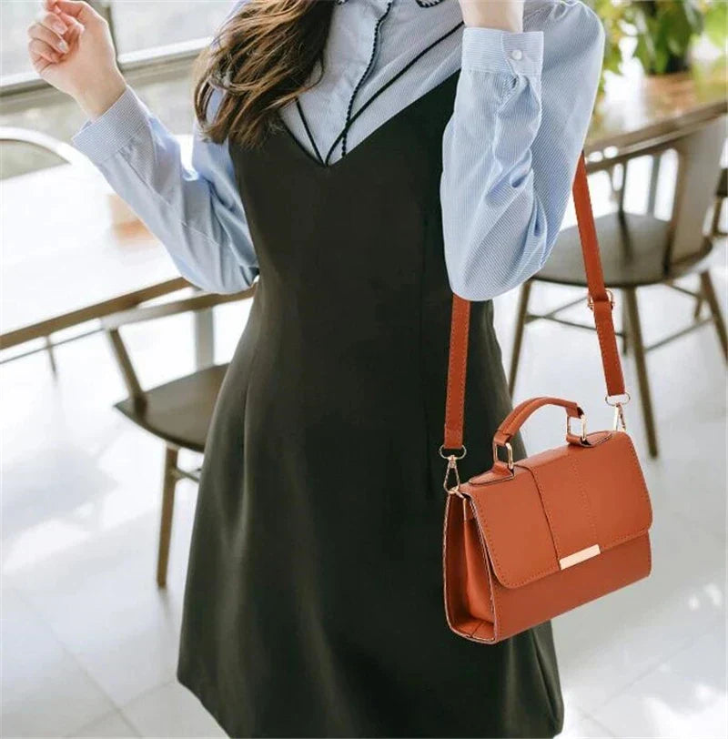 Bolso bandolera retro chic para mujer - Piel sintética de alta calidad