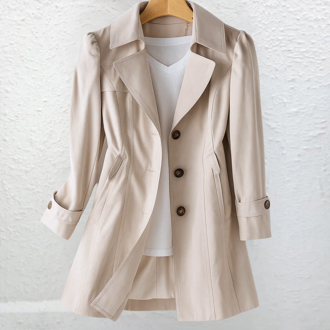 Inés™ | Abrigo Elegante de Estilo Vintage con Botones