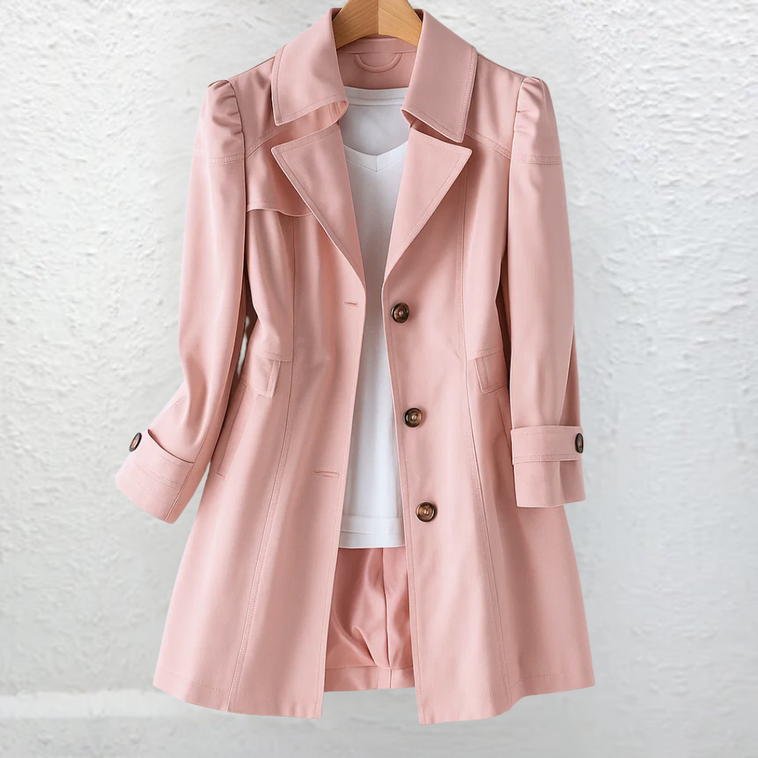 Inés™ | Abrigo Elegante de Estilo Vintage con Botones