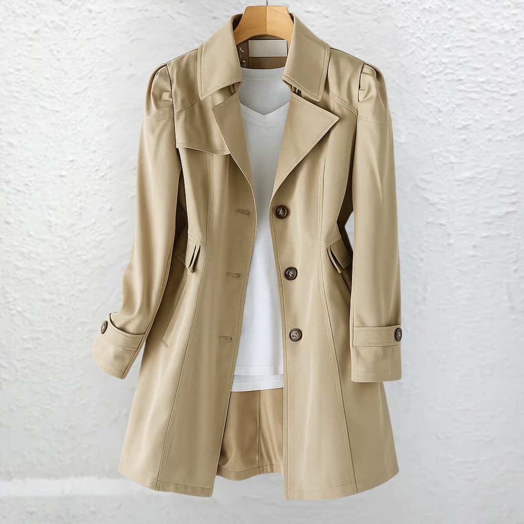 Inés™ | Abrigo Elegante de Estilo Vintage con Botones