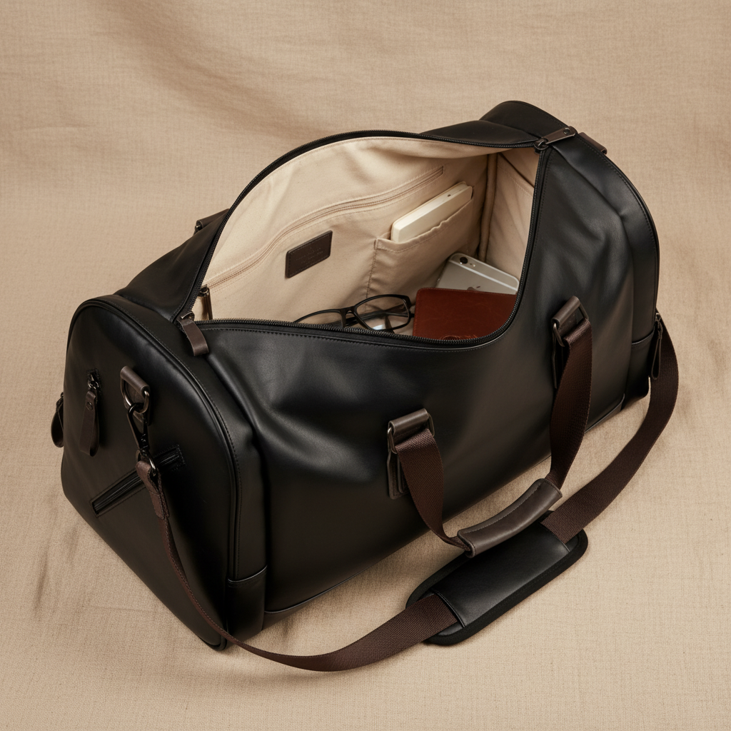 Oskar Bolso de viaje de piel