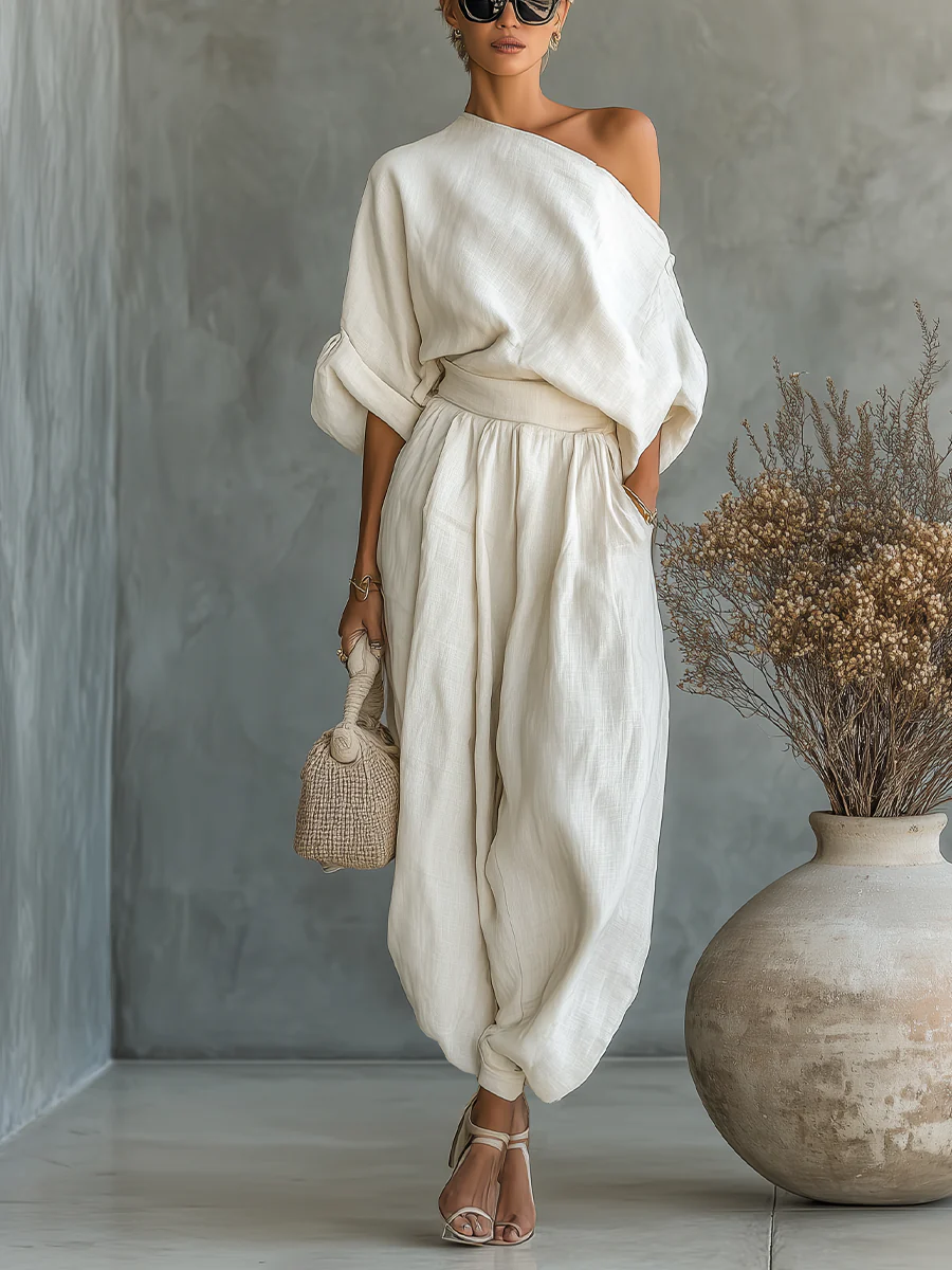 Mila | Conjunto de 2 piezas para mujer estilo off-shoulder