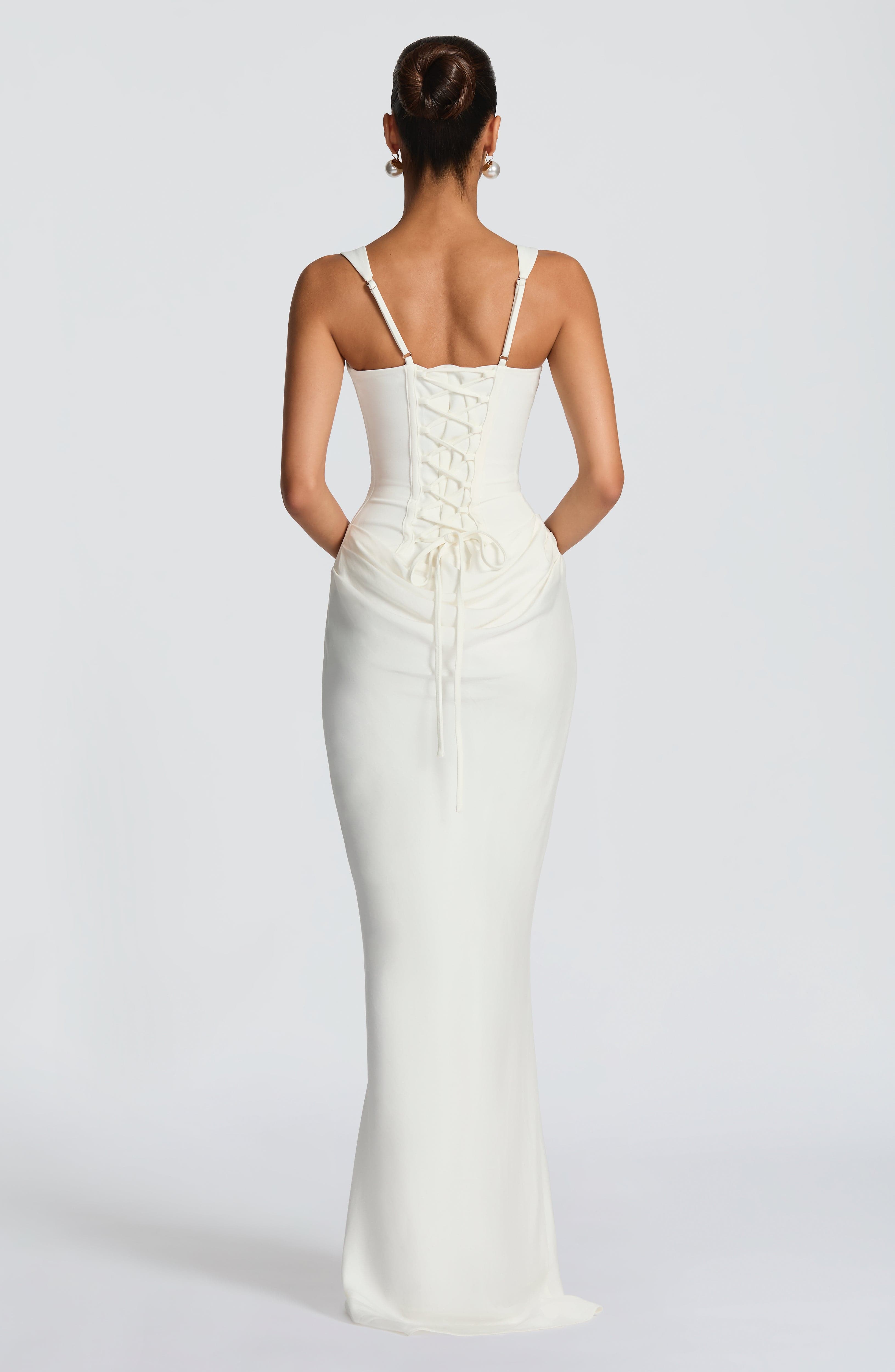 Leonor | Vestido maxi de escote cuadrado