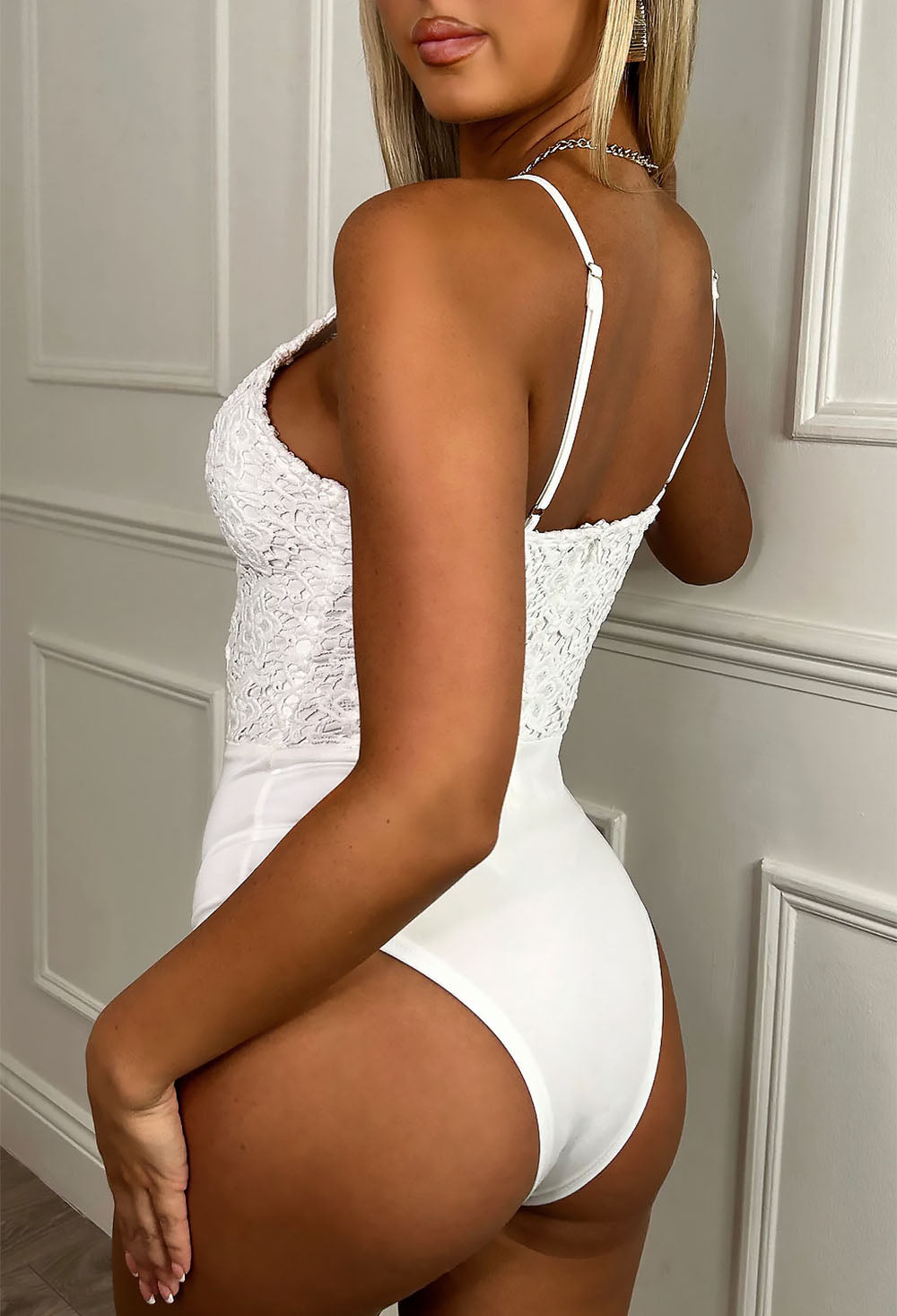 Body Blanco de Crochet Never Be The Same