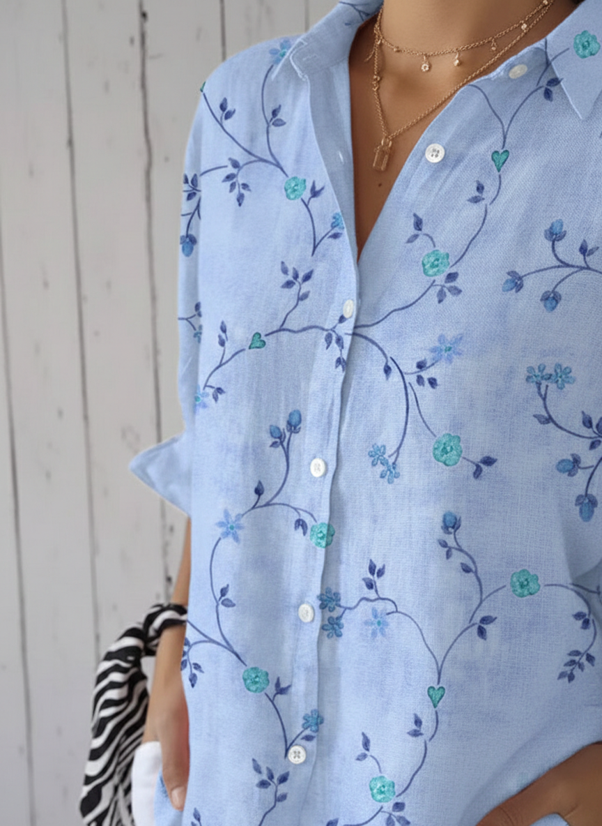 Liva | Blusa con bordado de flores